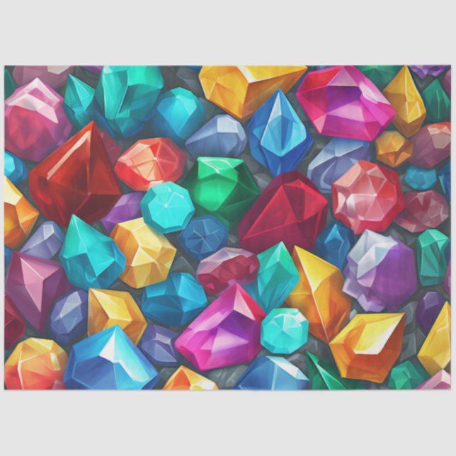 A Colourful Gem Series Design 2 Tissue Paper (Front)