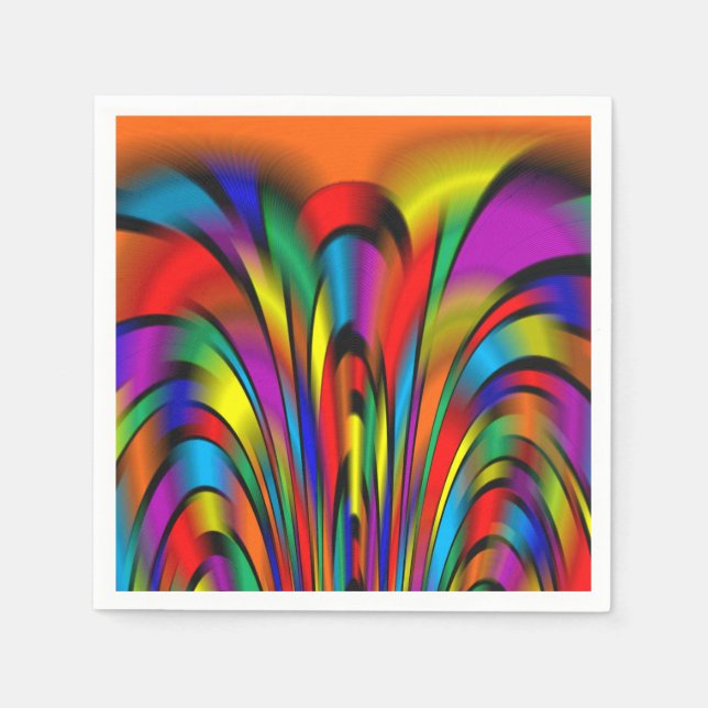 A Colourful Integration Paper Napkins (Front)