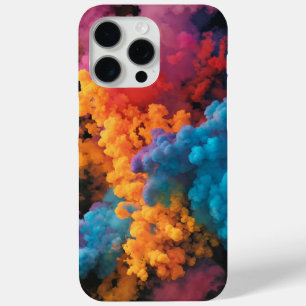 A colourful modern powderpuff colour of orange, re iPhone 15 pro max case