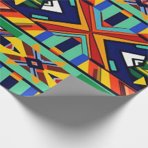 A colourful Ndabele style South african Pattern
