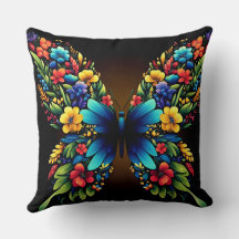 A Colourful of a Butterfly with Floral Wings