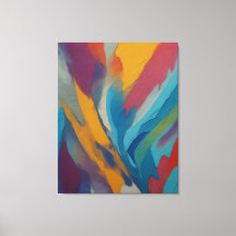 a colourful painting of a rainbow