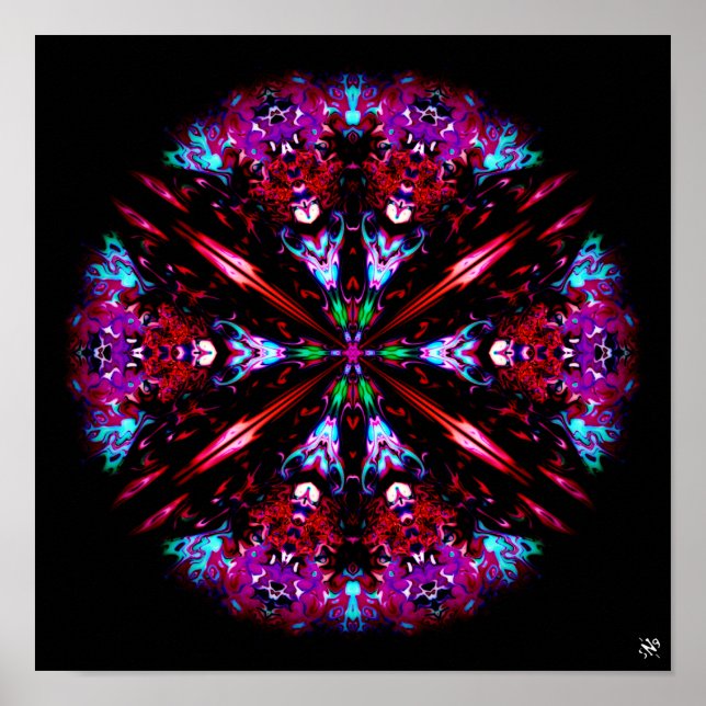 A colourful round thing - patterns pareidolia poster (Front)