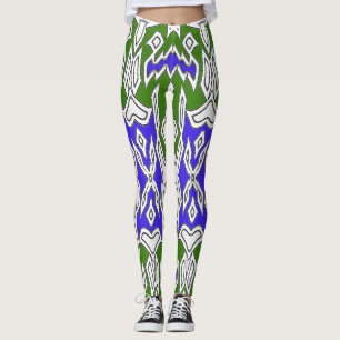A colourful seamless "Ratti_Creative_Arts" Legging