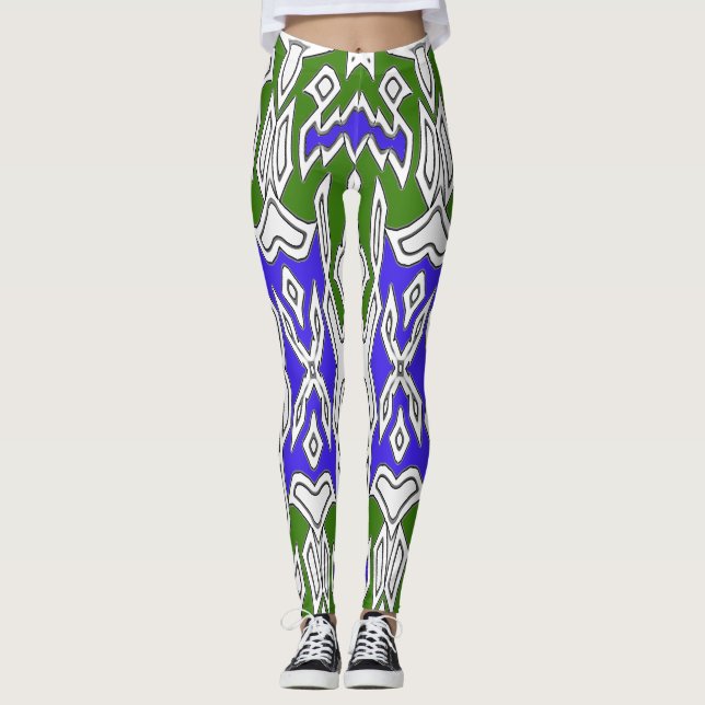 A colourful seamless "Ratti_Creative_Arts" Legging (Front)