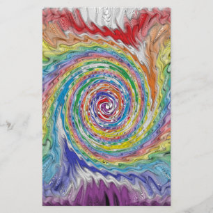 A Colourful Splatter Stationery