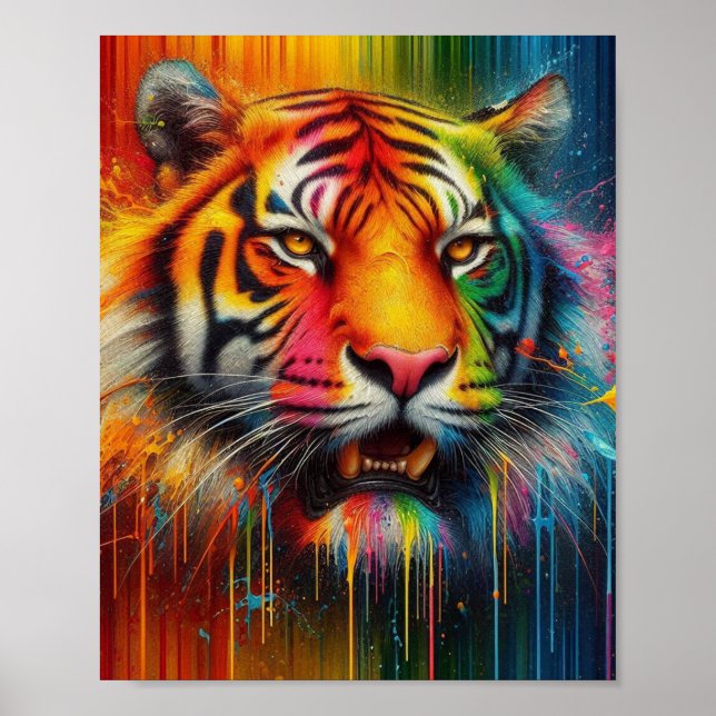 A Colourful Tiger Poster (Front)