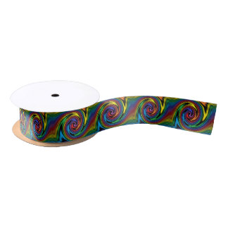 A Colourful Turbulence Satin Ribbon