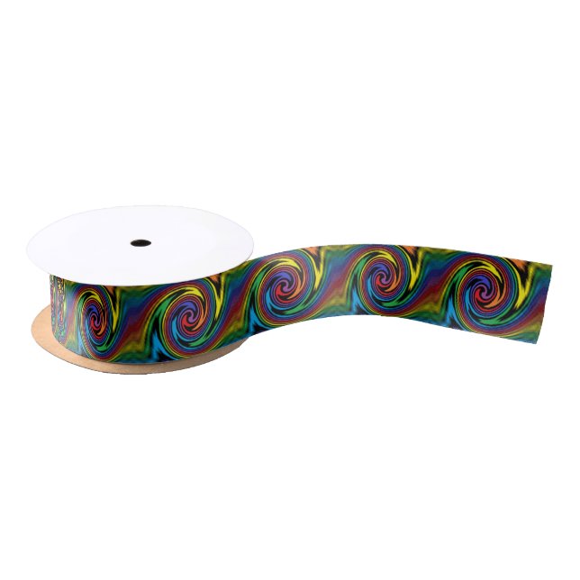 A Colourful Turbulence Satin Ribbon (Spool)
