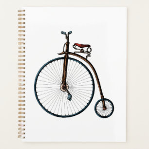 A Colourful Vintage Penny Farthing Planner