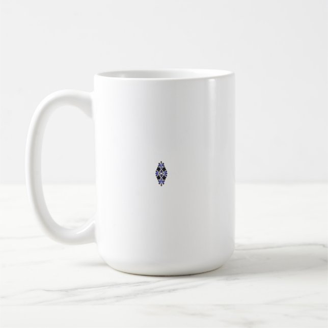 A colourful wall sticker featuring an intricate pa coffee mug (Left)