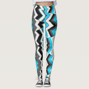 A colourful zigzag pattern "Ratti_Creative_Arts" L Leggings