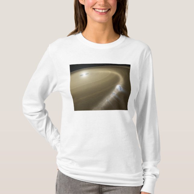 A comet being torn to shreds around a dead star T-Shirt (Front)