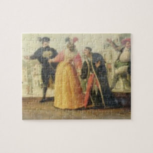 A Commedia Dell'Arte Troupe Before a Renaissance T Jigsaw Puzzle