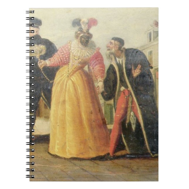 A Commedia Dell'Arte Troupe Before a Renaissance T Notebook (Front)