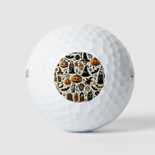 a commemorative golf ball for Halloween