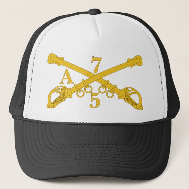 A Company 5th Troop 7th Cavalry Trucker Hat (Front)