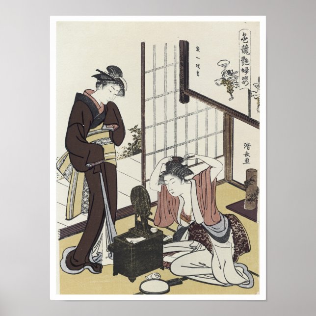 A Comparison of Charms, Kiyonaga, 1780s Poster (Front)