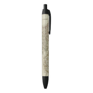 A complete map of the British Isles Black Ink Pen