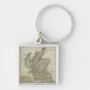 A complete map of the British Isles Key Ring