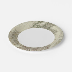 A complete map of the British Isles Paper Plate