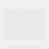 A completely white, featureless surface fills the 