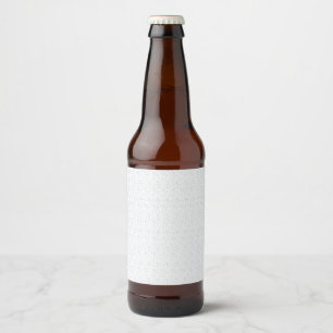 A completely white, featureless surface fills the beer bottle label