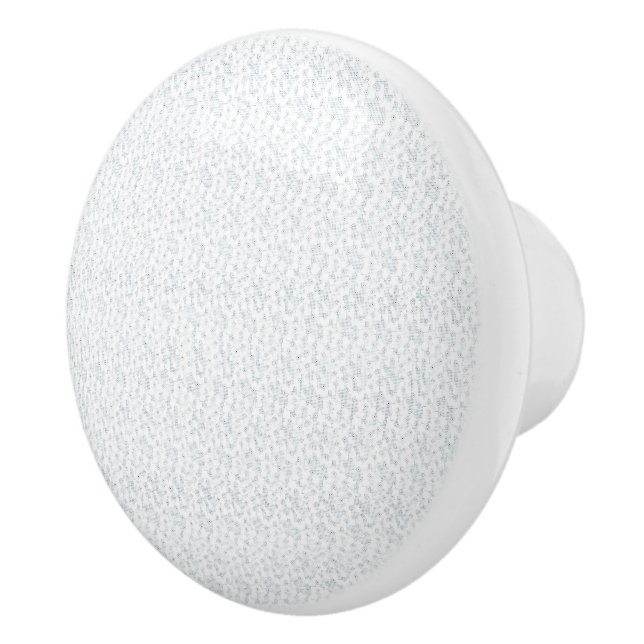 A completely white, featureless surface fills the  ceramic knob (Right)