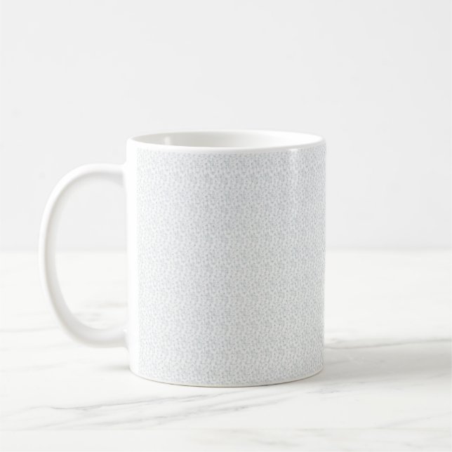 A completely white, featureless surface fills the  coffee mug (Left)