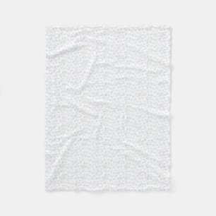 A completely white, featureless surface fills the  fleece blanket