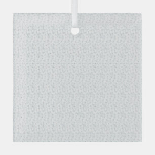 A completely white, featureless surface fills the  glass tree decoration