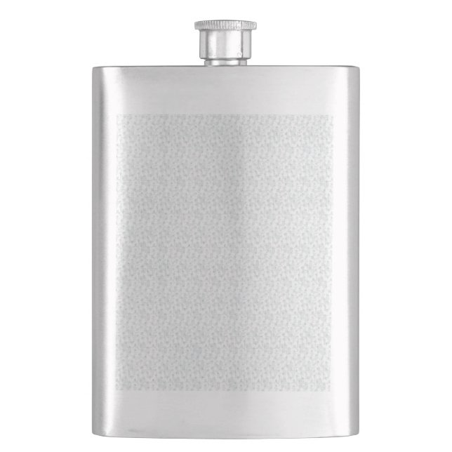 A completely white, featureless surface fills the  hip flask (Front)