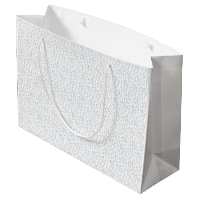 A completely white, featureless surface fills the  large gift bag (Back Angled)