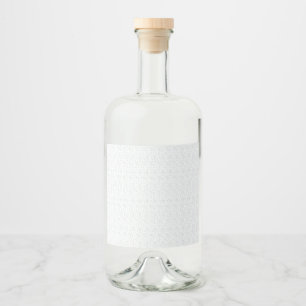 A completely white, featureless surface fills the  liquor bottle label