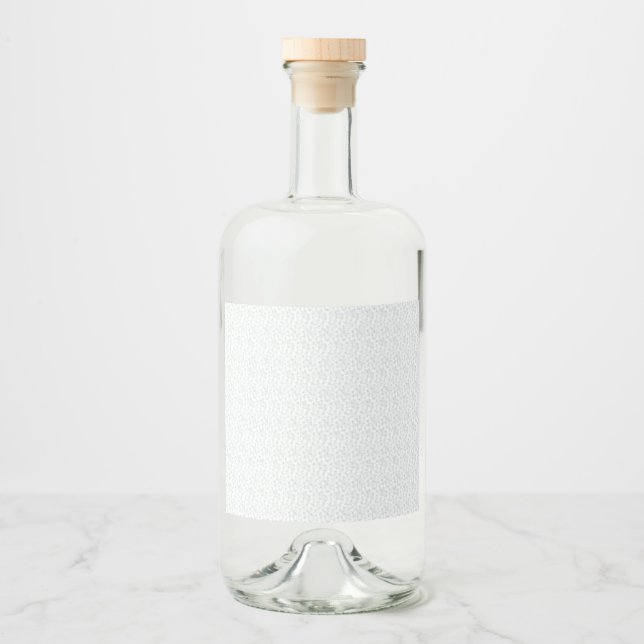 A completely white, featureless surface fills the  liquor bottle label (Front)