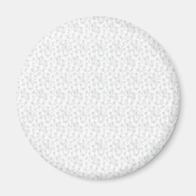 A completely white, featureless surface fills the  magnet (Front)