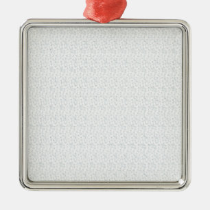 A completely white, featureless surface fills the metal tree decoration
