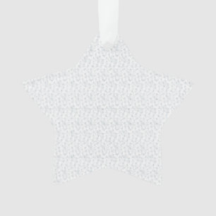 A completely white, featureless surface fills the ornament