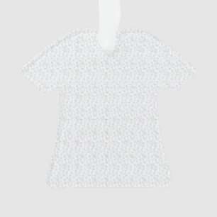 A completely white, featureless surface fills the  ornament