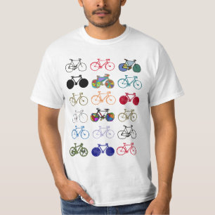 a composition of colourful bicycles T-Shirt