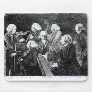 A Concert at Cambridge, 1770 Mouse Pad