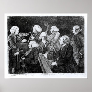 A Concert at Cambridge, 1770 Poster