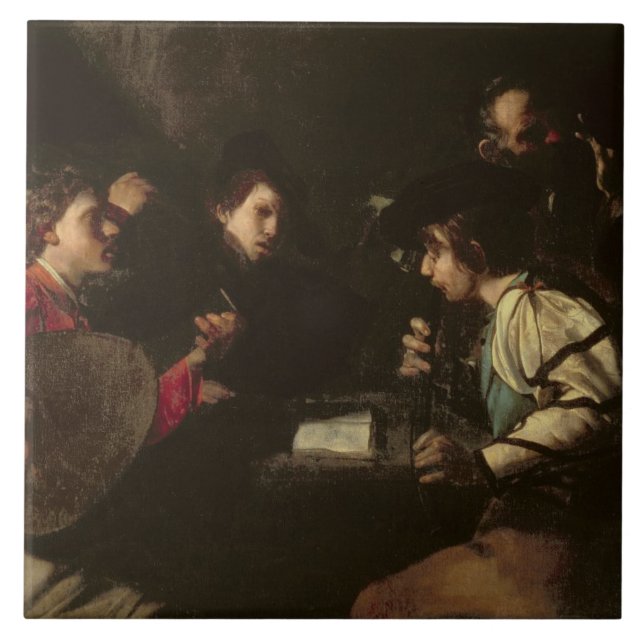 A Concert, c.1610-20 (oil on canvas) Tile (Front)