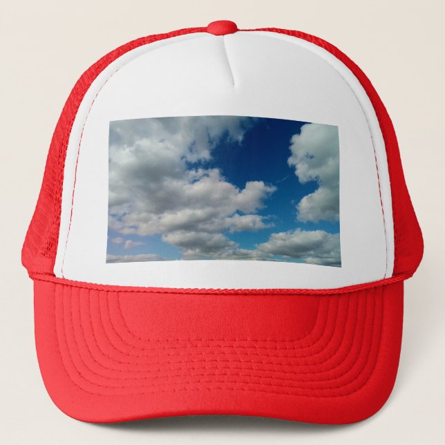 A cone of clouds trucker hat (Front)