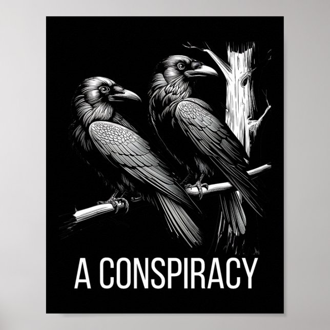 A Conspiracy Of Ravens Gothic Raven Dark Academia  Poster (Front)