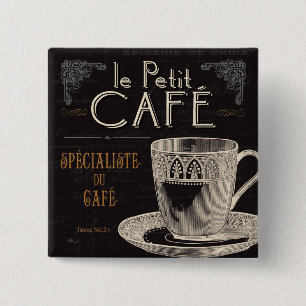 A Contemporary Cup of Coffee 15 Cm Square Badge