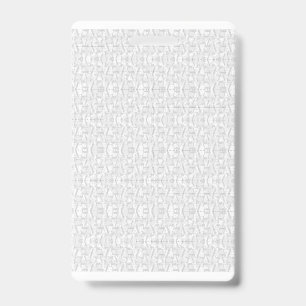 A contemporary wallpaper design showcasing an arra ID badge