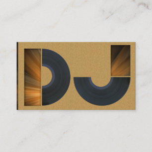 A cool carboard DJ business card