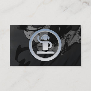 A cool cardboard DJ 3d icon business card