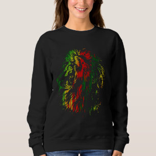 A cool lion in Rasta colors Sweatshirt
